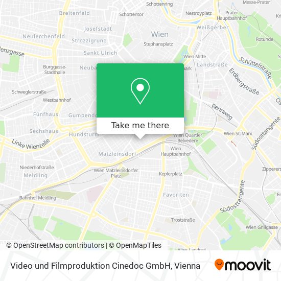 Video und Filmproduktion Cinedoc GmbH map