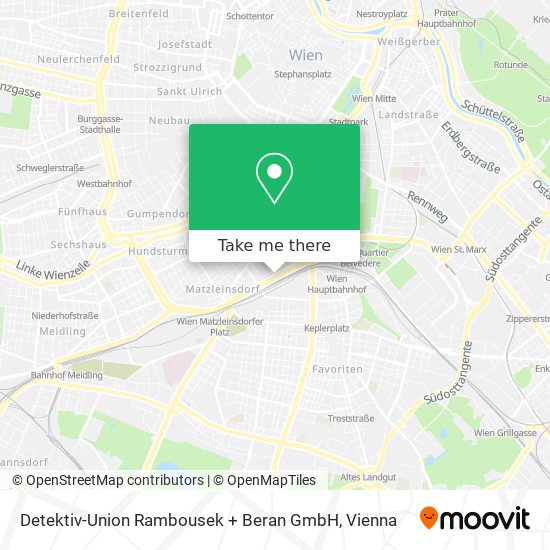 Detektiv-Union Rambousek + Beran GmbH map