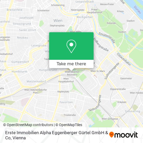 Erste Immobilien Alpha Eggenberger Gürtel GmbH & Co map