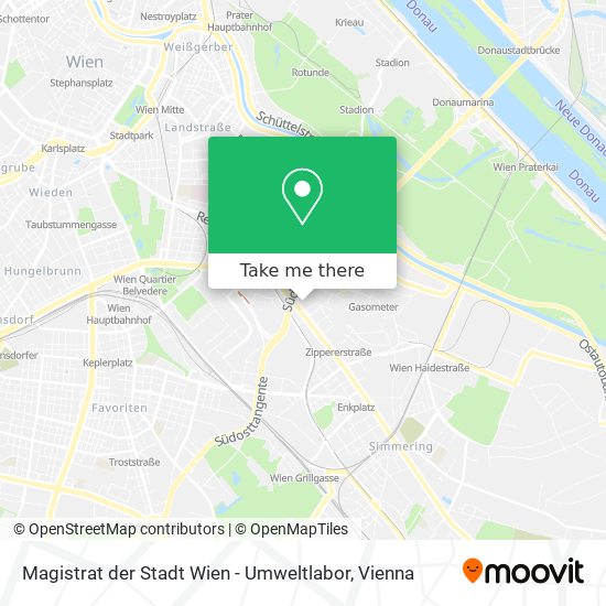 Magistrat der Stadt Wien - Umweltlabor map