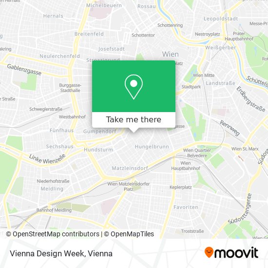 Vienna Design Week map