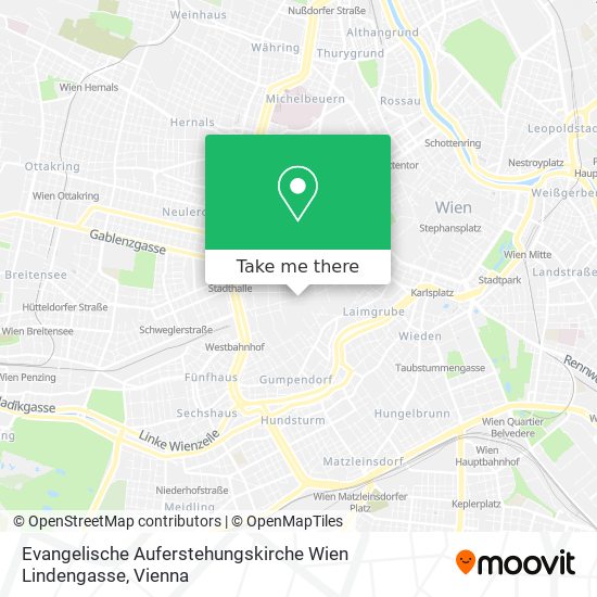 Evangelische Auferstehungskirche Wien Lindengasse map