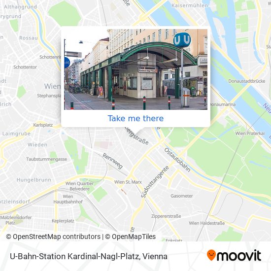 U-Bahn-Station Kardinal-Nagl-Platz map