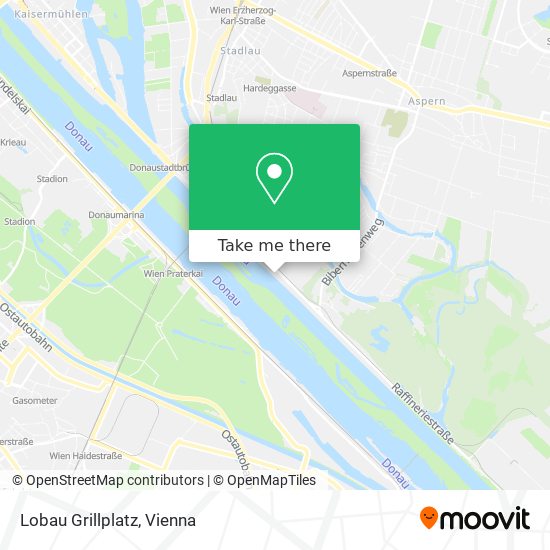 Lobau Grillplatz map