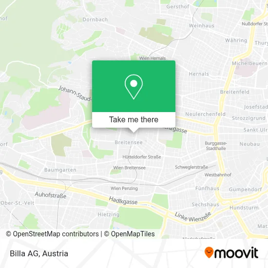 Billa Aktiengesellschaft map