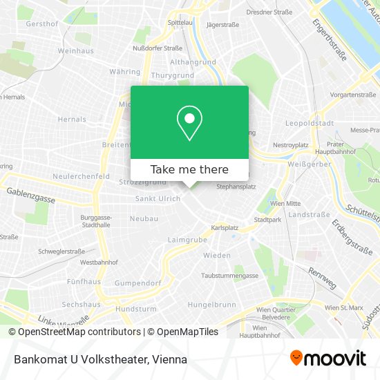 Bankomat U Volkstheater map