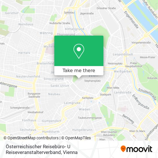 Österreichischer Reisebüro- U Reiseveranstalterverband map