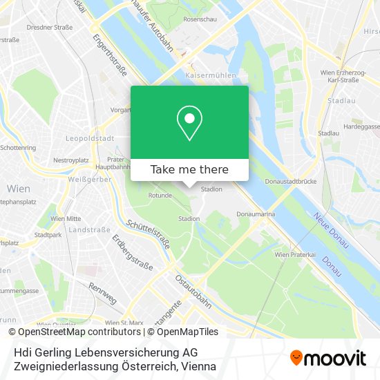 Hdi Gerling Lebensversicherung AG Zweigniederlassung Österreich map
