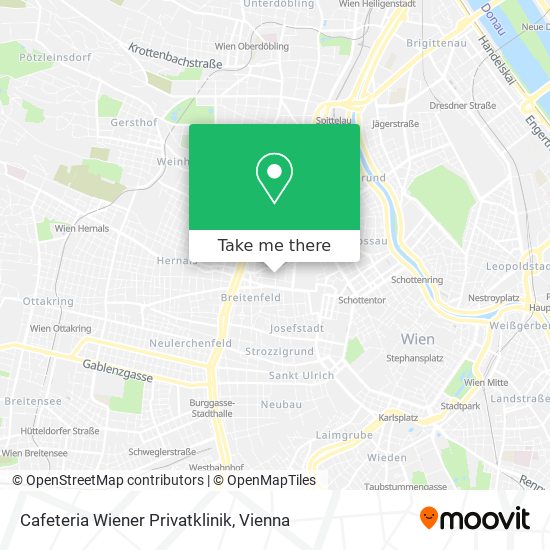 Cafeteria Wiener Privatklinik map