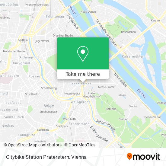 Citybike Station Praterstern map