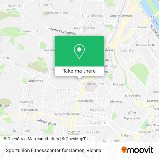 Sportunion Fitnesscenter für Damen map