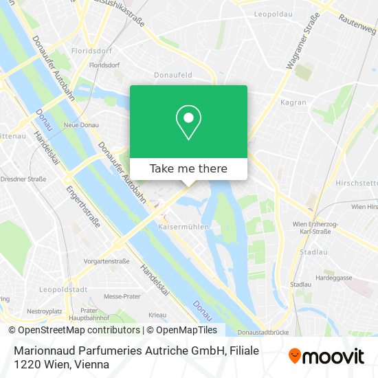 Marionnaud Parfumeries Autriche GmbH, Filiale 1220 Wien map