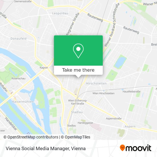 Vienna Social Media Manager map