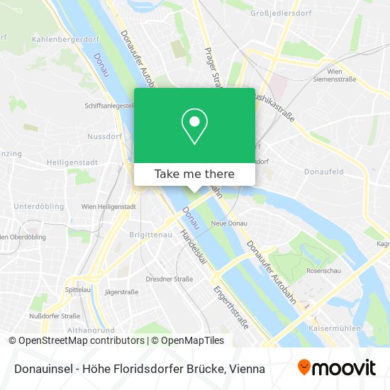 Donauinsel - Höhe Floridsdorfer Brücke map