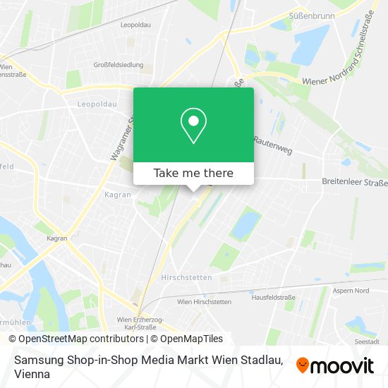 Samsung Shop-in-Shop Media Markt Wien Stadlau map