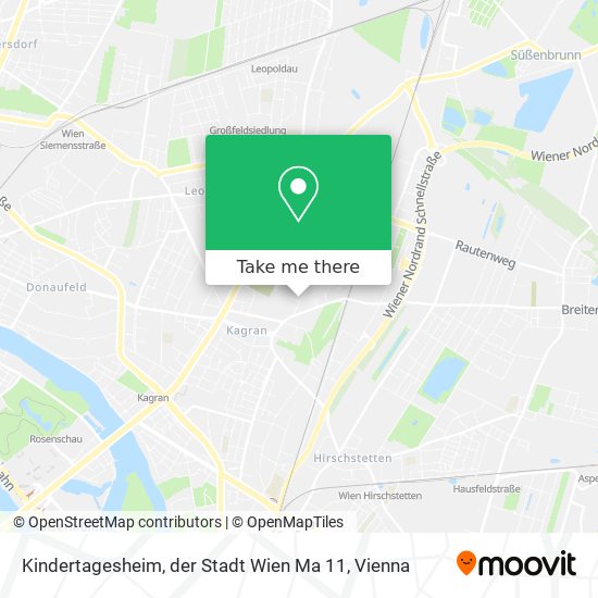 Kindertagesheim, der Stadt Wien Ma 11 map