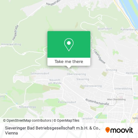 Sieveringer Bad Betriebsgesellschaft m.b.H. & Co. map