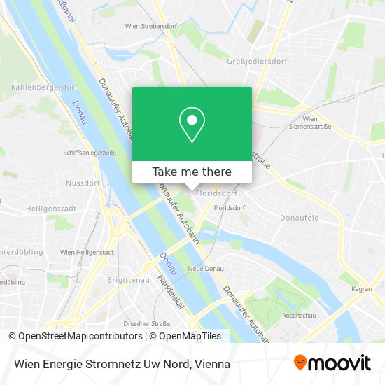 Wien Energie Stromnetz Uw Nord map