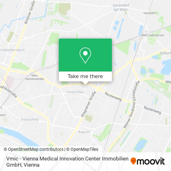 Vmic - Vienna Medical Innovation Center Immobilien GmbH map