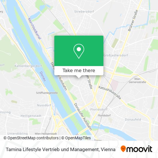 Tamina Lifestyle Vertrieb und Management map