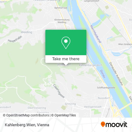 Kahlenberg.Wien map