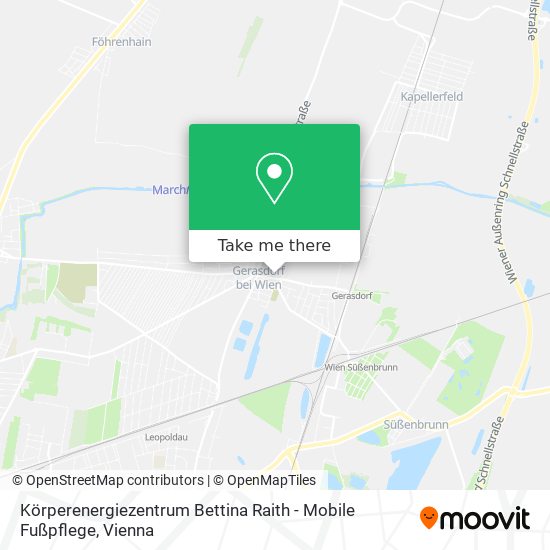 Körperenergiezentrum Bettina Raith - Mobile Fußpflege map