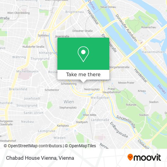 Chabad House Vienna map