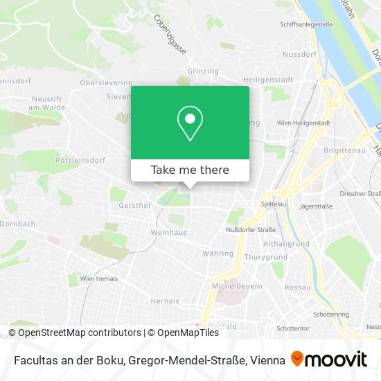 Facultas an der Boku, Gregor-Mendel-Straße map