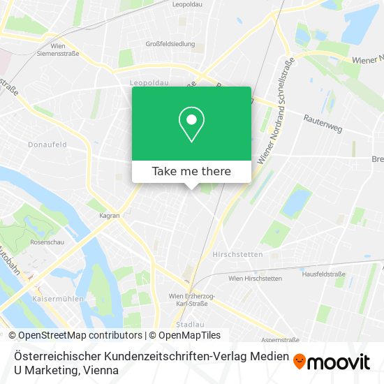 Österreichischer Kundenzeitschriften-Verlag Medien U Marketing map