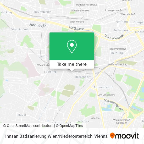 Innsan Badsanierung Wien / Niederösterreich map