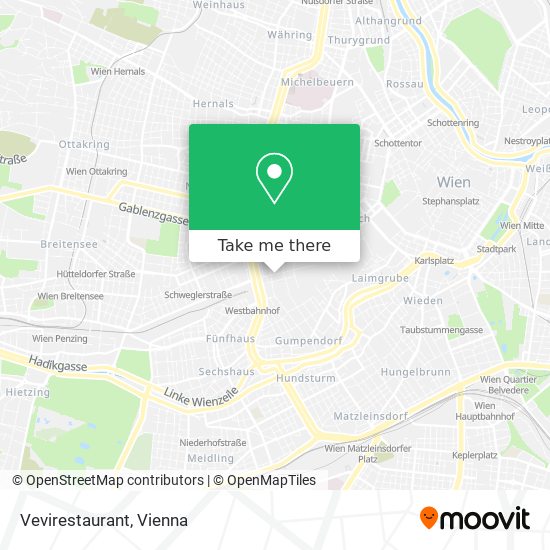 Vevirestaurant map