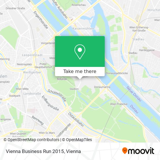 Vienna Business Run 2015 map