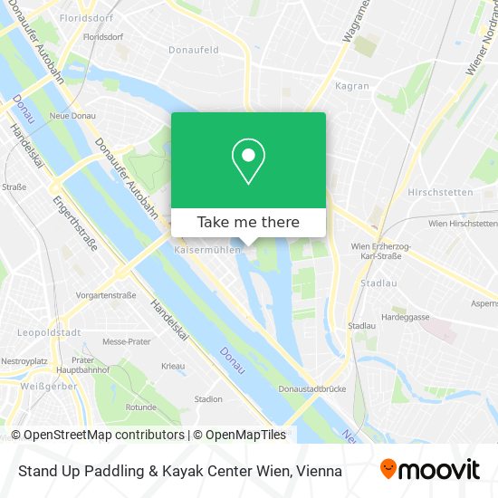 Stand Up Paddling & Kayak Center Wien map