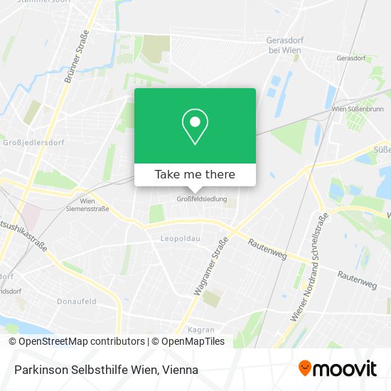 Parkinson Selbsthilfe Wien map