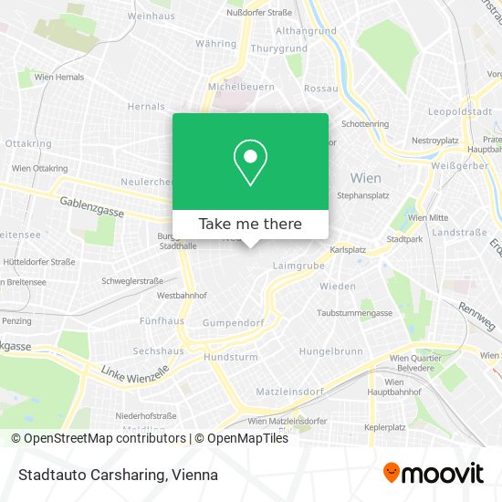 Stadtauto Carsharing map