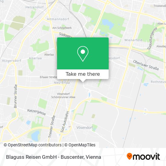 Blaguss Reisen GmbH - Buscenter map