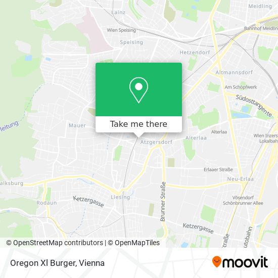 Oregon Xl Burger map