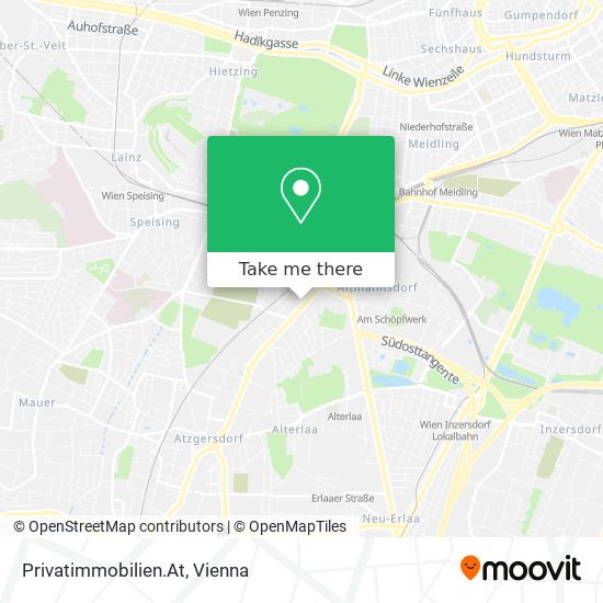 Privatimmobilien.At map