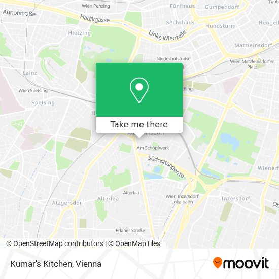 Kumar's Kitchen map