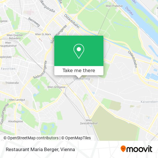 Restaurant Maria Berger map