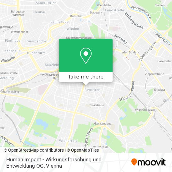 Human Impact - Wirkungsforschung und Entwicklung OG map