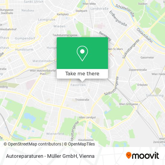 Autoreparaturen - Müller GmbH map