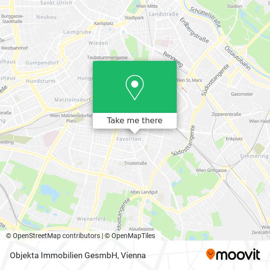 Objekta Immobilien GesmbH map