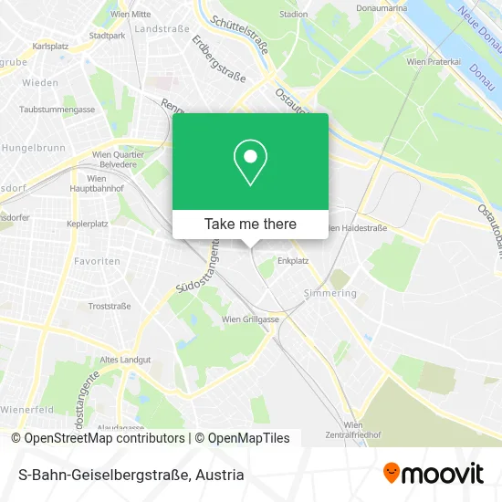 S-Bahn-Geiselbergstraße map