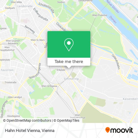 Hahn Hotel Vienna map