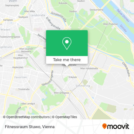 Fitnessraum Stuwo map