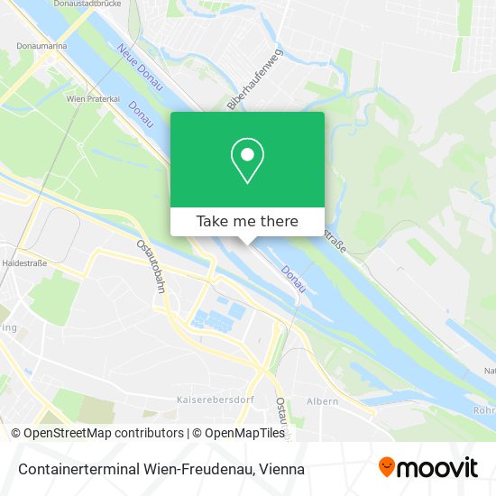 Containerterminal Wien-Freudenau map