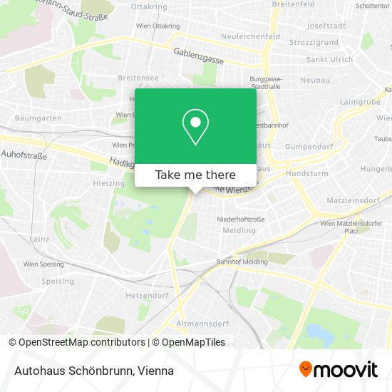 Autohaus Schönbrunn map