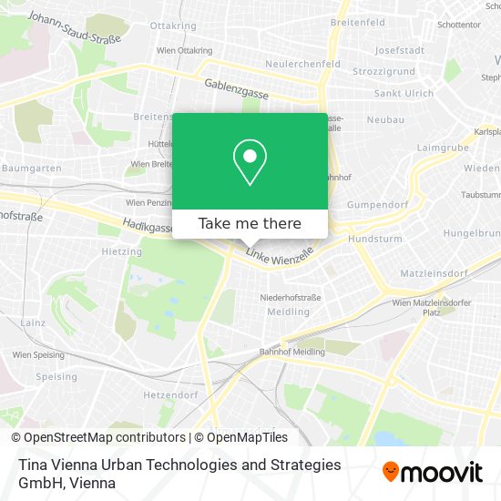 Tina Vienna Urban Technologies and Strategies GmbH map