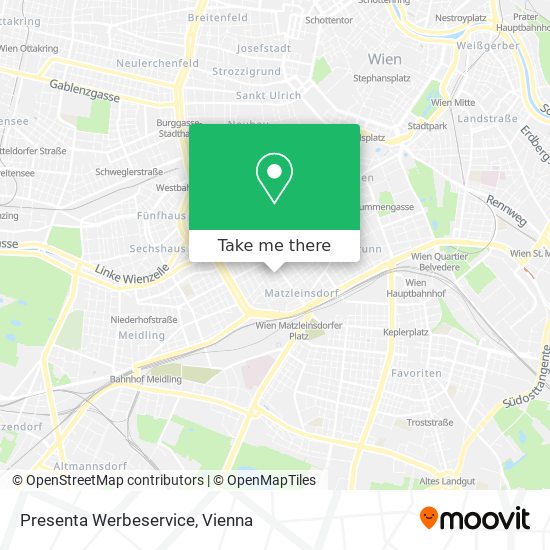 Presenta Werbeservice map